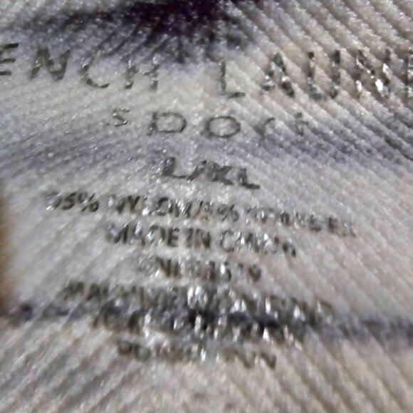 French Laundry Black & White Tie-Dye Stretch Leggings High Waist Comfy Sz L/XL - Picture 7 of 9